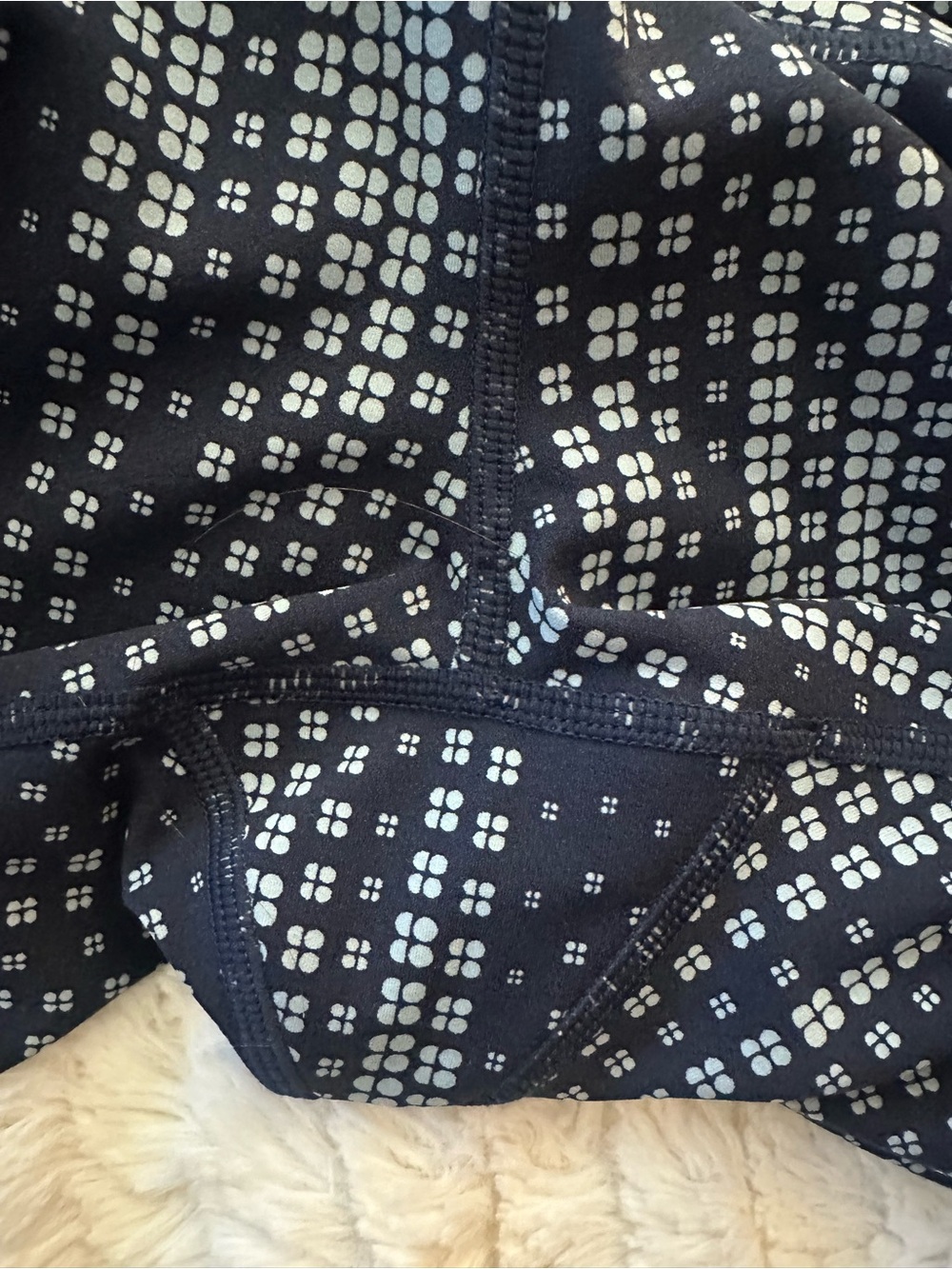 Sweaty Betty Blue SB Fade Print Power 7/8 Workout Leggings size 8-10 - Picture 5 of 10